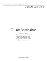 O Lux Beatissima SSAA choral sheet music cover